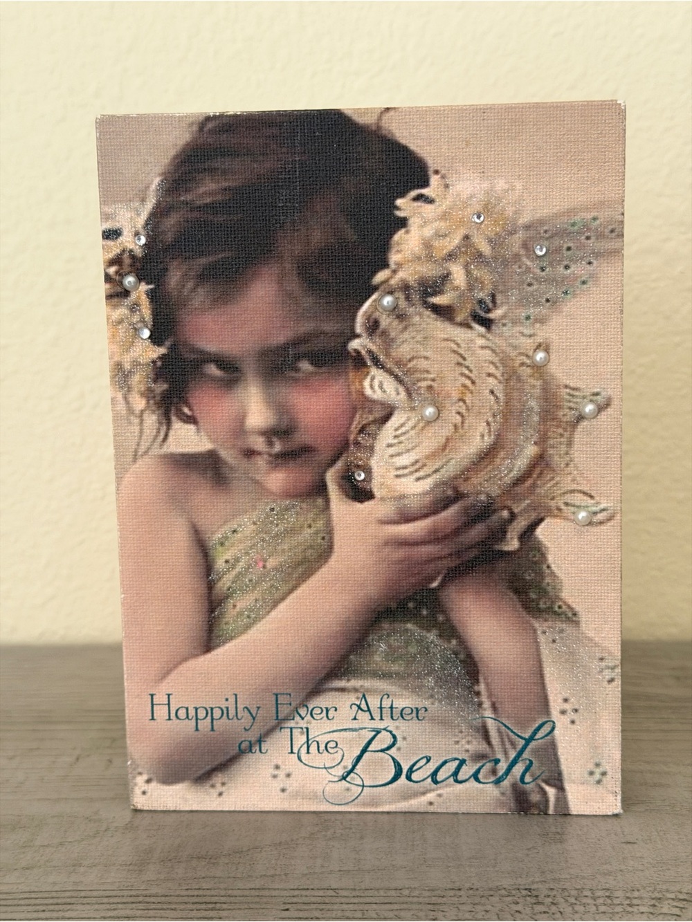 Wooden Canvas Vintage Whimsical Decorative Beach Picture - Picture 6 of 11